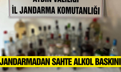 Aydın'da jandarmadan sahte alkol baskını!