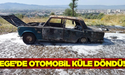 Aydın'da otomobil alevlere teslim oldu!