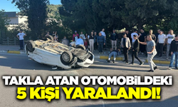 Aydın'da otomobil takla attı: 5 yaralı