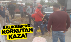 Balıkesir'de iki otomobil çarpıştı: 2 yaralı