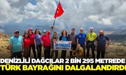 Sandras Dağı zirvesinde Türk bayrağı dalgalandı