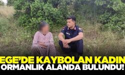 Ege'de kaybolan kadın ormanlık alanda bulundu