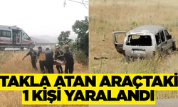 Ege'de araç takla attı: 1 yaralı