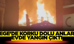 Ege'de Korkutan Yangın İki Katlı Ev Göz Göre Göre Yandı