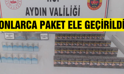 Ege'de onlarca paket bandrolsüz sigara ele geçirildi