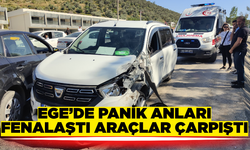 Ege'de Korku Dolu Anlar: Fenalaşan Sürücü 3 Araca Çarptı