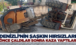 Hem çaldılar hem de kaza yaptılar