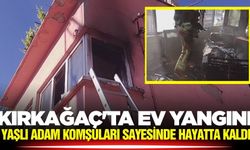 Kırkağaç'ta Ev Yangını: Yaşlı Adam Komşuları Sayesinde Hayatta Kaldı