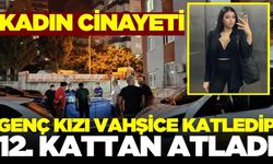 Bir kadın cinayeti daha: Önce öldürdü ardından 12. kattan atladı
