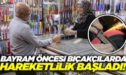 Kurban Bayramı öncesi bıçakçılarda yoğun mesai!