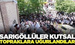 Sarıgöl'de hacılar kutsal topraklara uğurlandı