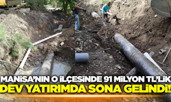 Manisa'nın o ilçesine kesintisiz su ulaştırmak için önemli yatırım!