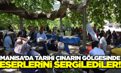 Manisa'da 2 bin yıllık çınar gölgesinde el emeği göz nuru ürünler sergilendi