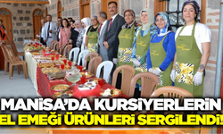 Manisa'da Halk Eğitimi Kursiyerlerinin Binlerce Eseri Sergilendi