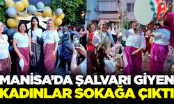 Manisa'da kadınların şalvarlı eğlencesi