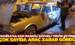 Manisa'da Kar Maskeli Şüpheli Terör Estirdi: Çok Sayıda Araç Zarar Gördü, Bir Otomobil Kundaklandı