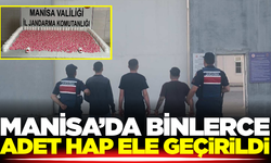 Manisa'da ormanlık alanda binlerce hap ele geçirildi