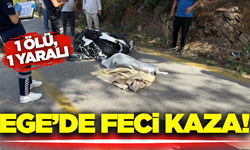 Motosiklet ile otomobil kafa kafaya çarpıştı: 1 ölü 1 yaralı