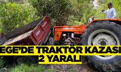 Muğla'da Traktör Ormana Uçtu: 2 Yaralı