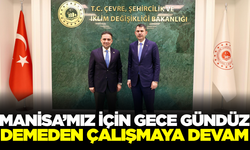 Murat Baybatur ve Bakan Murat Kurum Manisa için görüştü