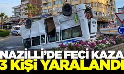 Nazilli'de servis araçları kaza yaptı! 3 kişi yaralandı