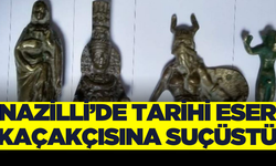 Nazilli'de şüpheli araçta 4 adet tarihi eser ele geçirildi.
