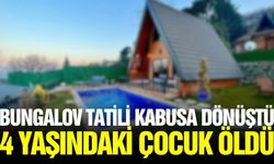 Bungalov tatilinde feci ölüm: 1 ölü