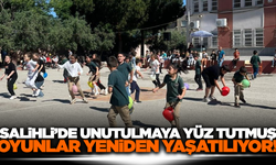 Salihli'de geleneksel çocuk oyunları yaşatılıyor!