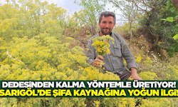 Dağlardan gelen şifa Sarıgöllü çiftçinin elinde hayat buluyor!