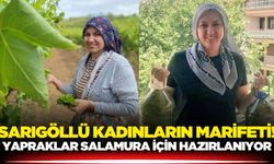 Sarıgöl'de yaprak toplama ve salamura geleneği