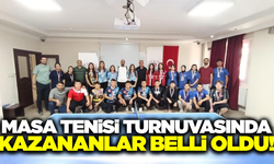 Sarıgöl'de masa tenisi turnuvası sona erdi!