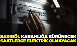 Sarıgöl'de planlı elektrik kesintisi var