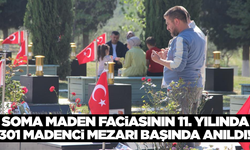 Soma maden kazasının 11. yılında dualar ve karanfillerle şehitler anıldı