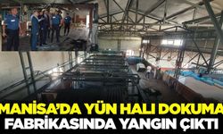 Manisa'da fabrika yangını