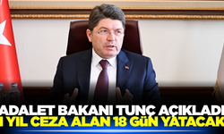 Adalet Bakanı Yılmaz Tunç'tan önemli açıklamalar
