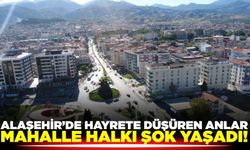 Alaşehir'de hayrete düşüren anlar: Tam 2 metre!