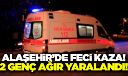 Alaşehir'de motosiklet kazası: 2 genç ağır yaralandı!