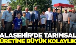 Alaşehir'de çiftçinin yüzü güldü