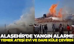 Alaşehir'de korkutan yangın