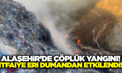 Alaşehir'de yangın paniği: İtfaiye eri dumandan etkilendi!