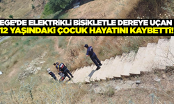 Aydın'da bisikletle dereye uçan çocuktan acı haber!
