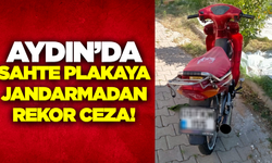 Ege'de Sahte Plakalı Motosiklet Sürücüsüne 74 Bin TL Ceza