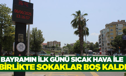 Aydın'da sıcaklıkların artmasıyla sokaklar boş kaldı!