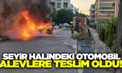 Balıkesir'de otomobil alev alev yandı!