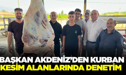 Sarıgöl Belediye Başkanı Tahsin Akdeniz, Kurban Kesim Alanlarında İncelemelerde Bulundu