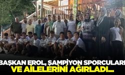 Egeli Başkan Erol, Şampiyon sporcuları ağırladı