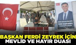 Manisa'da Başkan Zeyrek anısına hayır yapıldı