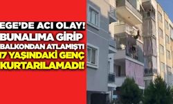Bunalıma giren genç kız balkondan atladı