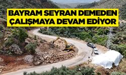 Büyükşehir Belediyesi çalışmalarını bayramda da sürdürüyor
