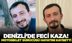 Denizli'de otomobil ile motosiklet çarpıştı: 1 ölü